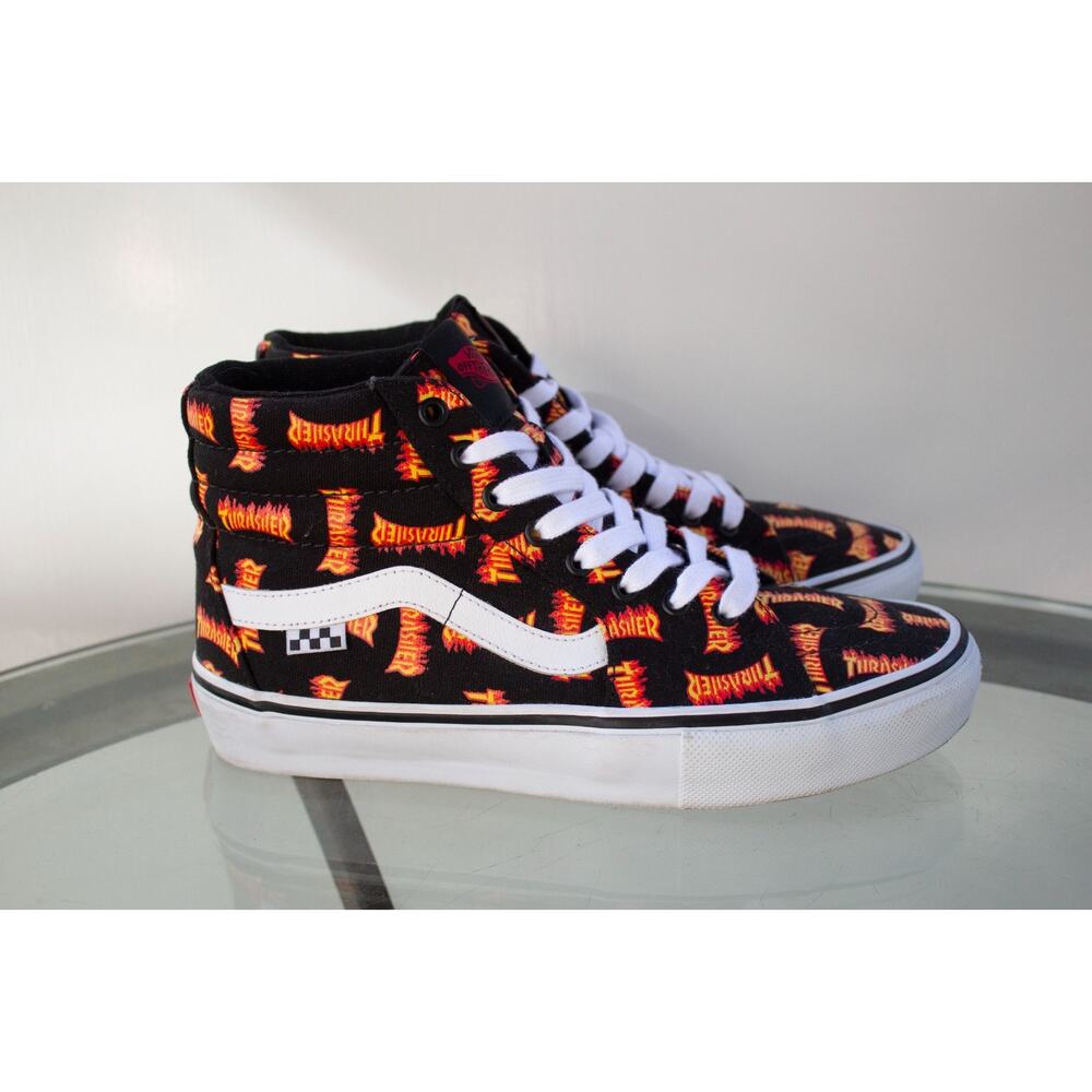 Vans Skate Sk8-Hi Hightop Vans x Thrasher Pop Cush VN0A5FCCBML Mens 8.5